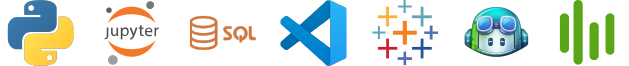 Python, Jupyter, SQL, Visual Studio Code, Tableau, GitHub Copilot, Dexcom Clarity